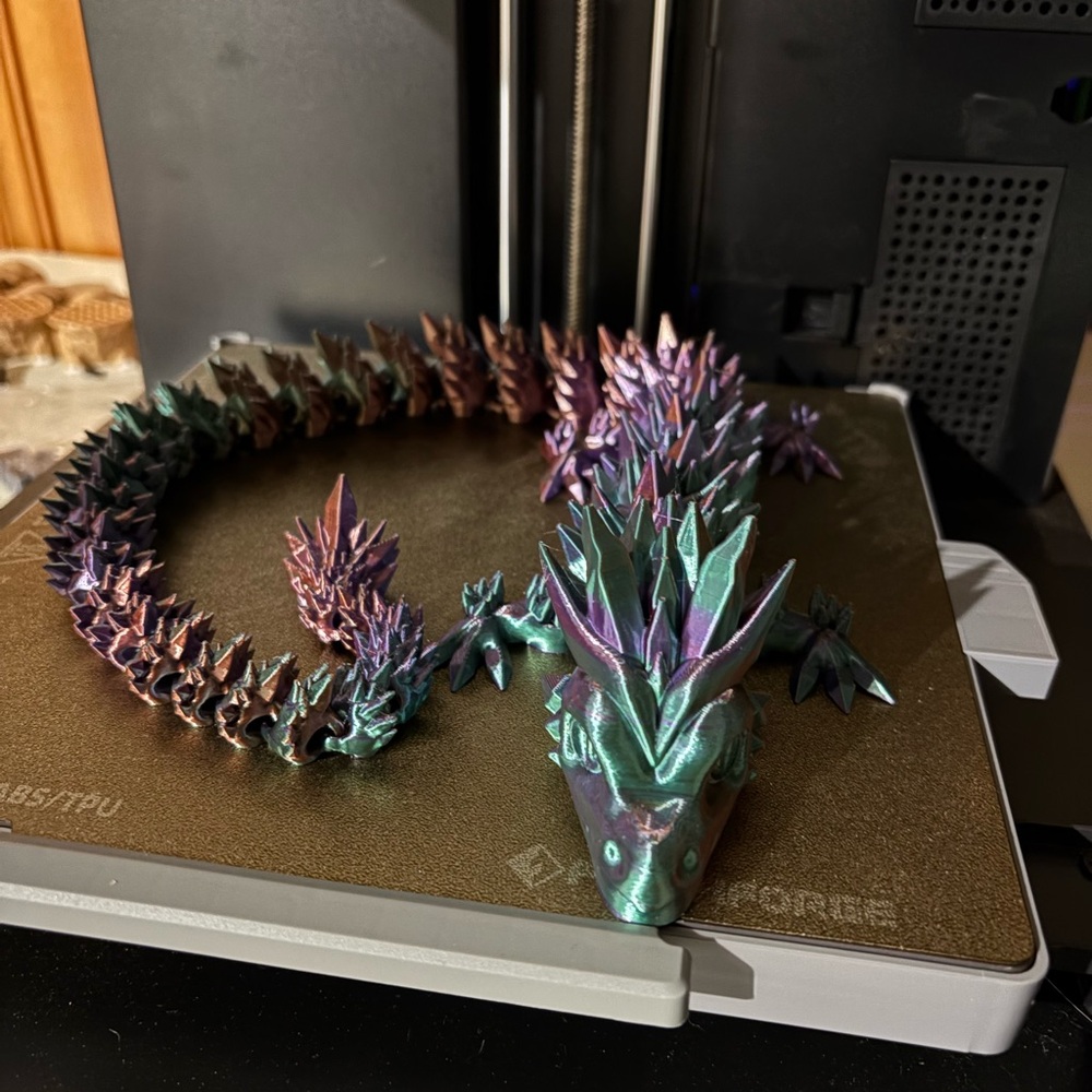 Iridescent Dragon Figurine